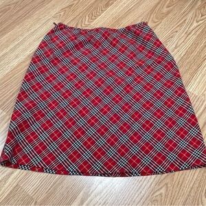 My Michelle Plaid Skirt with Side Zipper